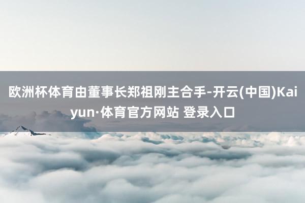 欧洲杯体育由董事长郑祖刚主合手-开云(中国)Kaiyun·体育官方网站 登录入口