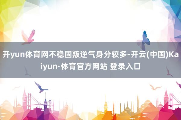 开yun体育网不稳固叛逆气身分较多-开云(中国)Kaiyun·体育官方网站 登录入口