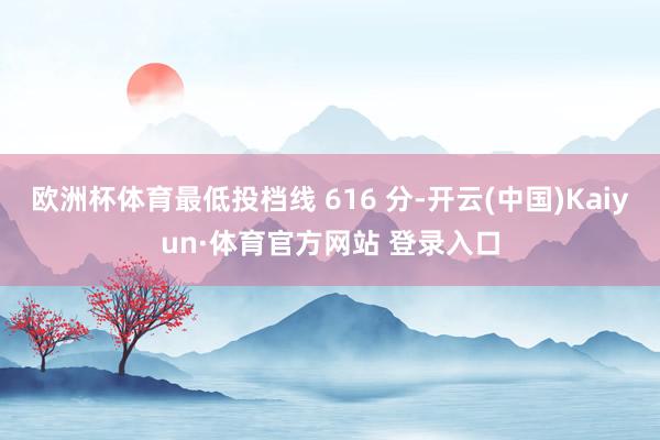 欧洲杯体育最低投档线 616 分-开云(中国)Kaiyun·体育官方网站 登录入口